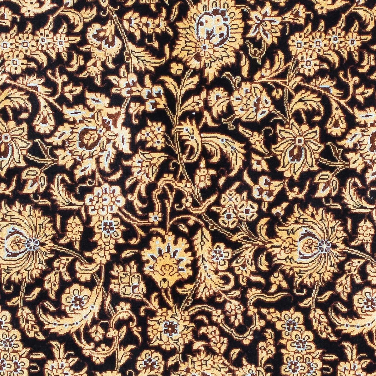 Persisk matta - Ghom - 118 x 80 cm - mörkblå