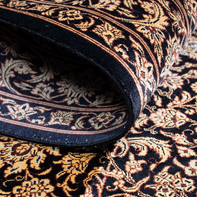 Persisk matta - Ghom - 118 x 80 cm - mörkblå