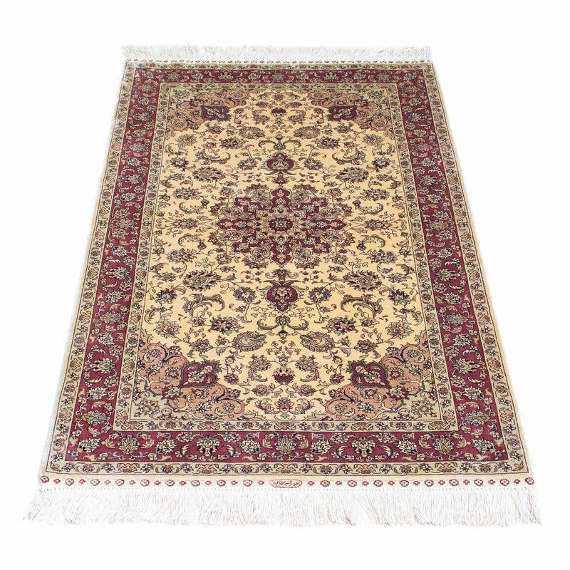 Oriental Carpet - Hereke - 122 x 69 cm - mörkröd