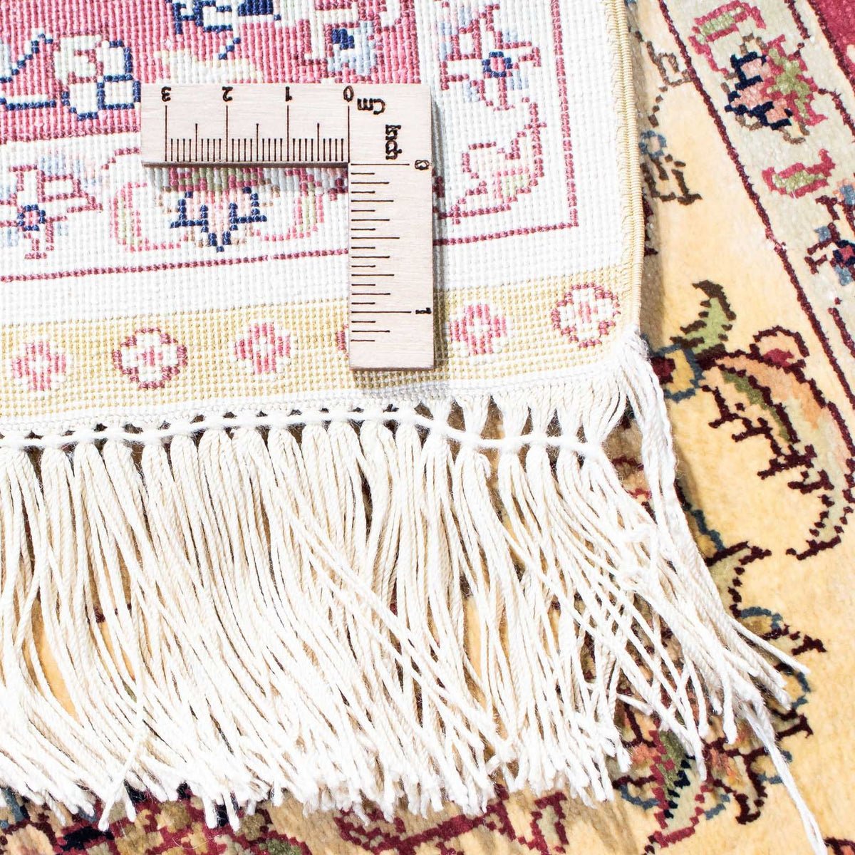 Oriental Carpet - Hereke - 122 x 69 cm - mörkröd