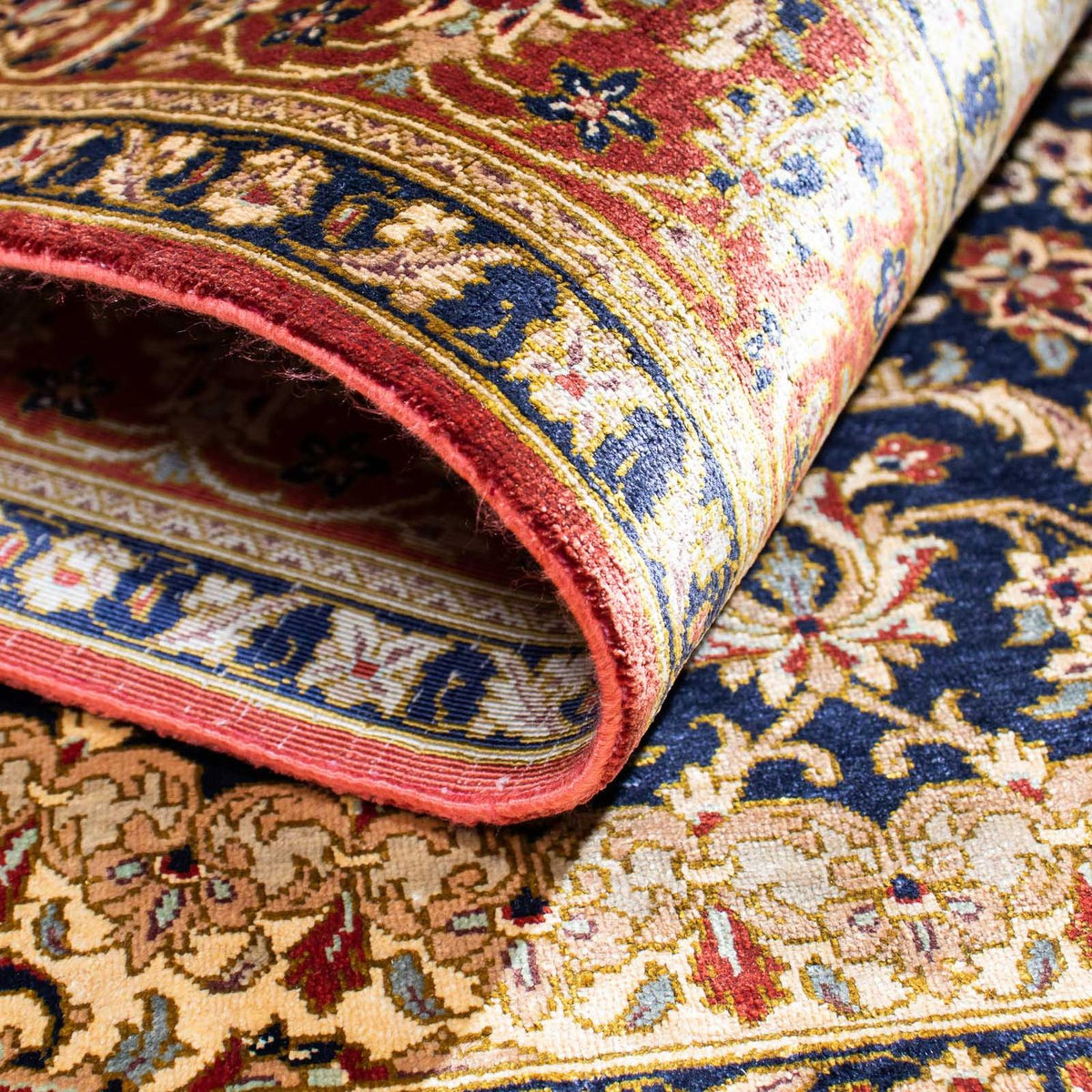 Persisk matta - Ghom - 116 x 78 cm - ljusbrun