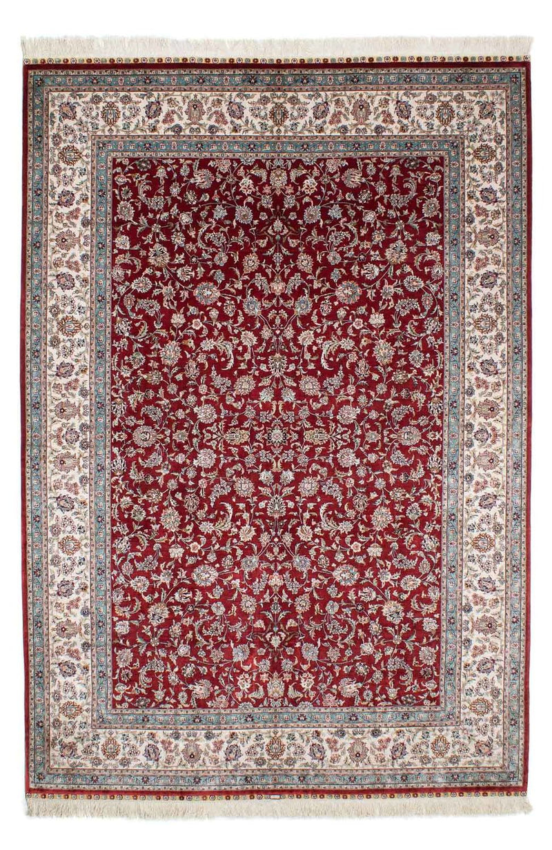 Oriental Carpet - Hereke - 246 x 170 cm - mörkröd