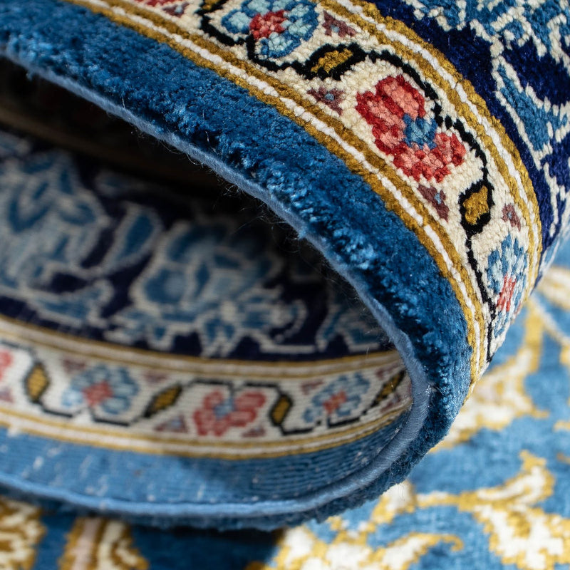 Persisk matta - Ghom - 86 x 60 cm - blå