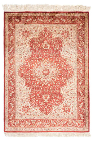 Oriental Carpet - Hereke - 122 x 69 cm - mörkröd