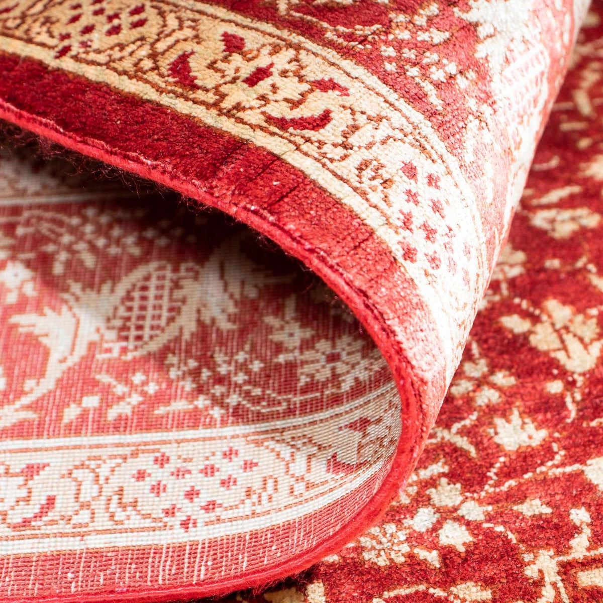 Oriental Carpet - Hereke - 122 x 69 cm - mörkröd