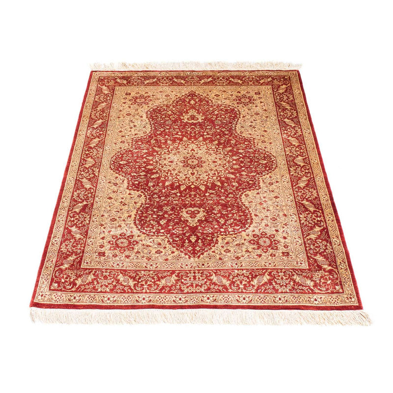 Oriental Carpet - Hereke - 122 x 69 cm - mörkröd