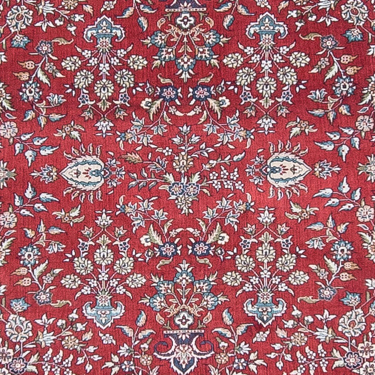 Runner Oriental Carpet - Hereke - 369 x 78 cm - mörkröd