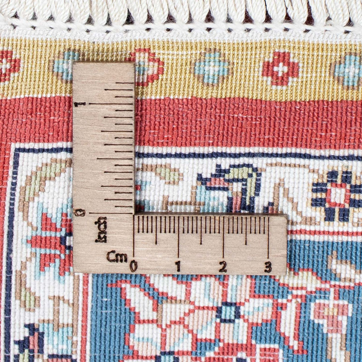 Runner Oriental Carpet - Hereke - 369 x 78 cm - mörkröd