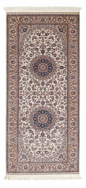 Runner Oriental Carpet - Hereke - 185 x 78 cm - beige