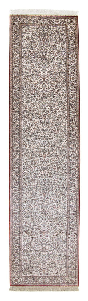 Runner Oriental Carpet - Hereke - 368 x 78 cm - mörkröd