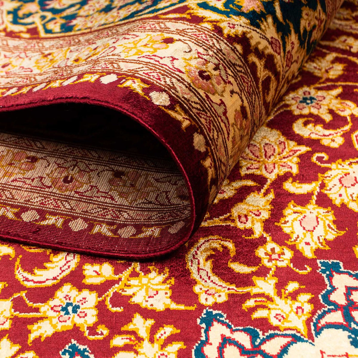 Silk matta - China Silk - 198 x 137 cm - flerfärgad