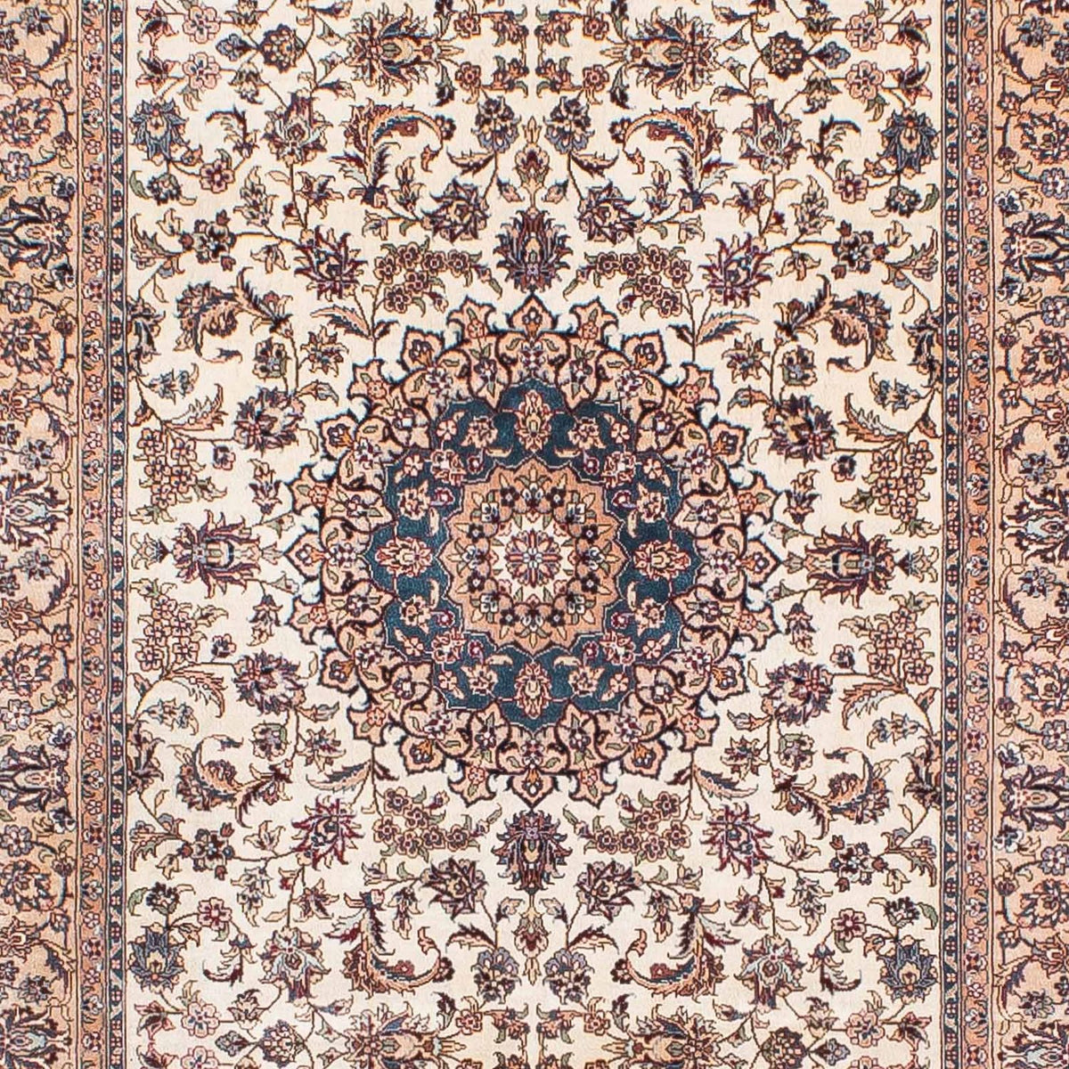 Runner Oriental Carpet - Hereke - 307 x 78 cm - mörkröd