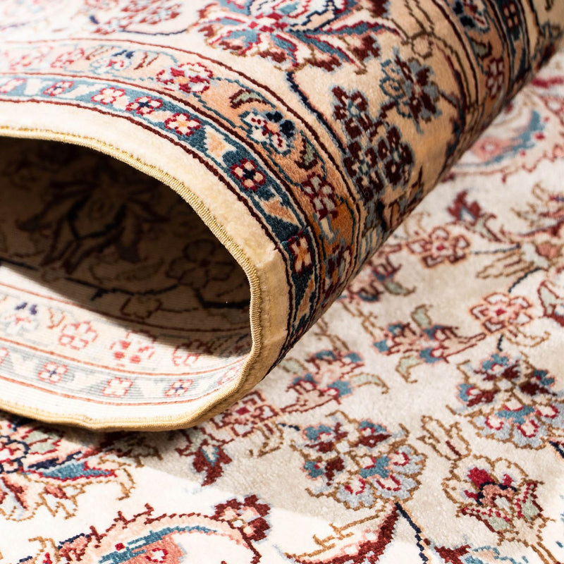 Runner Oriental Carpet - Hereke - 307 x 78 cm - mörkröd