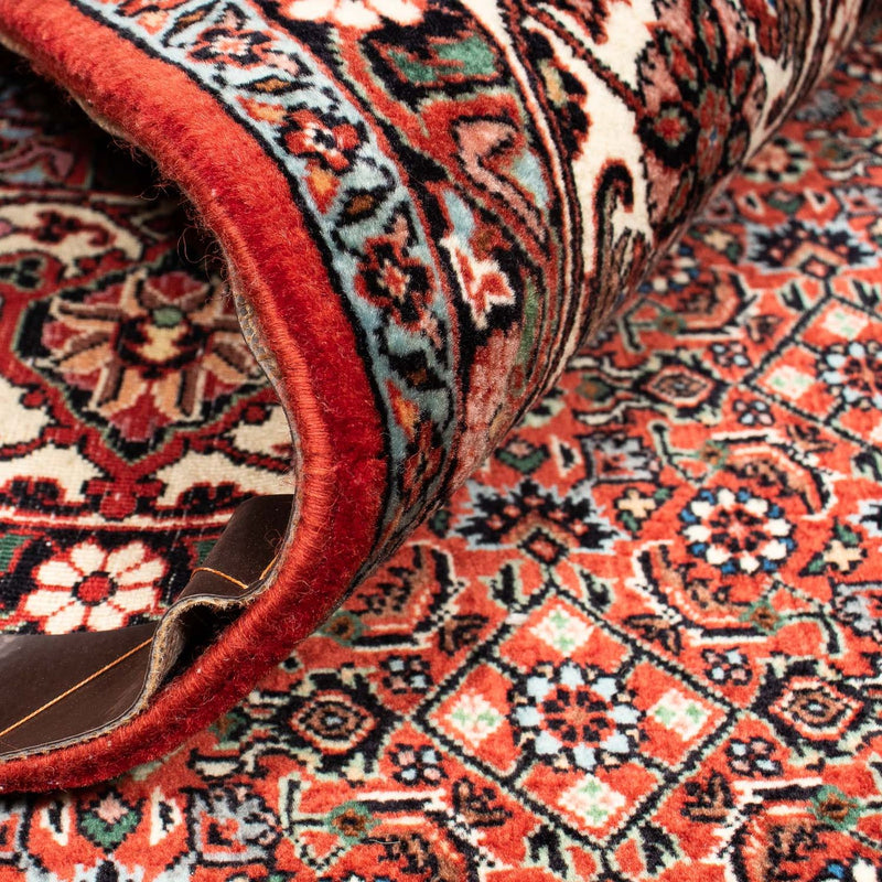 Persisk matta - Bijar kvadrat  - 203 x 197 cm - mörkröd