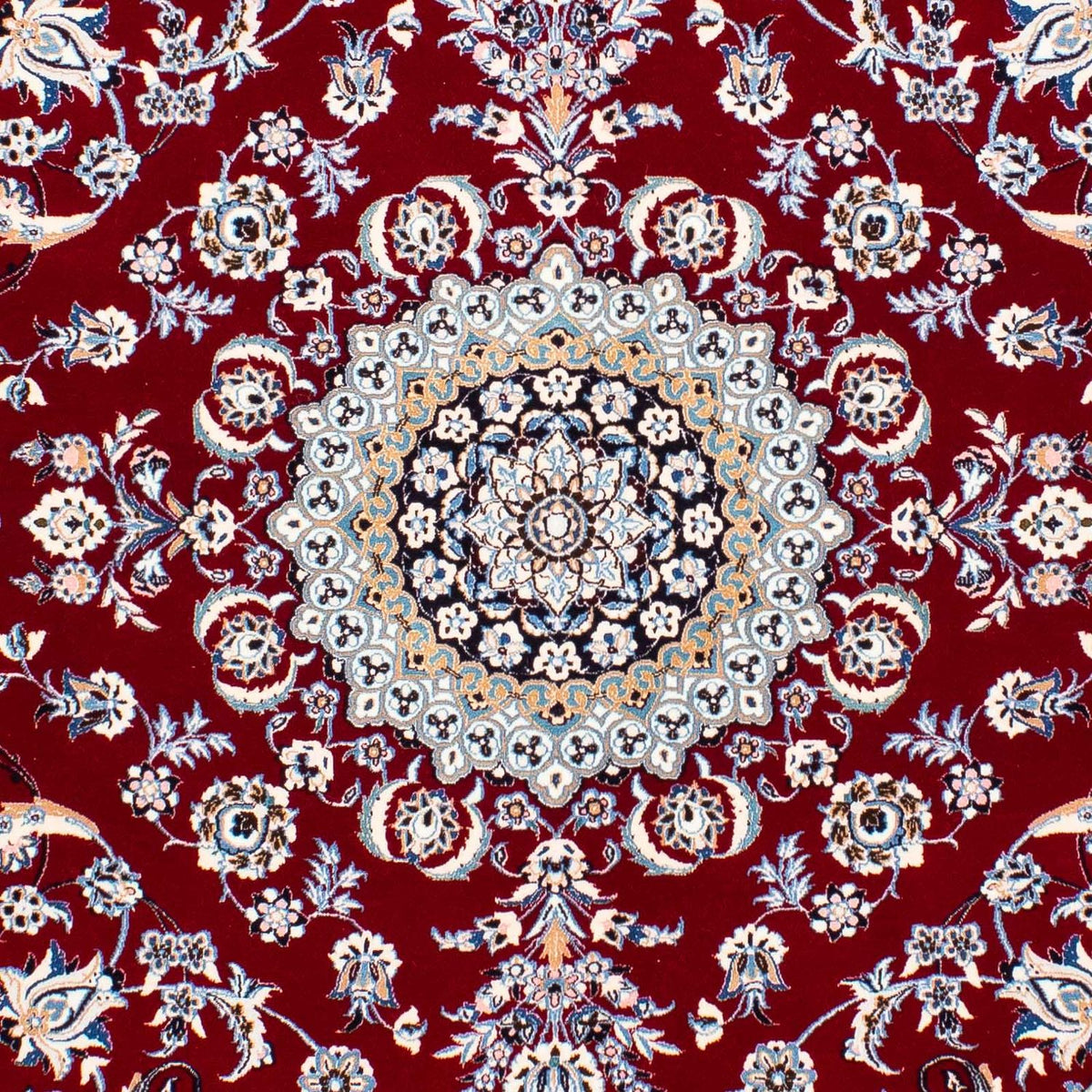 Persisk matta - Nain - Premium - 242 x 158 cm - mörkröd