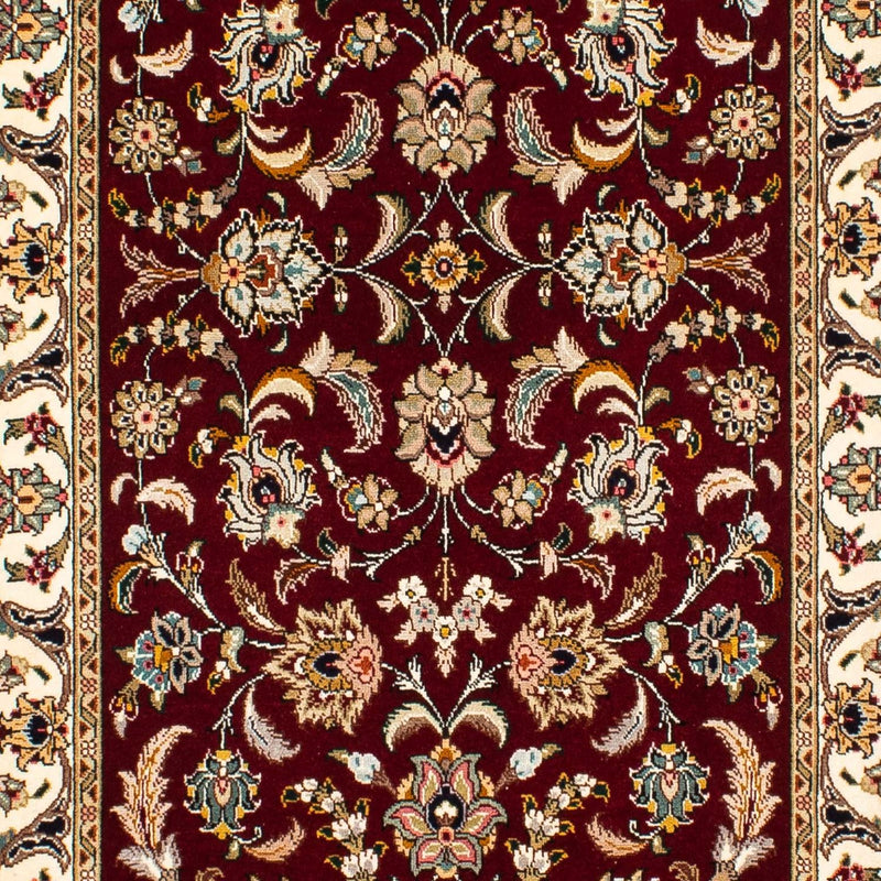Runner Persisk matta - Tabriz - Royal - 317 x 88 cm - mörkröd