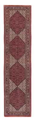 Runner Persisk matta - Bijar - 346 x 82 cm - mörkröd