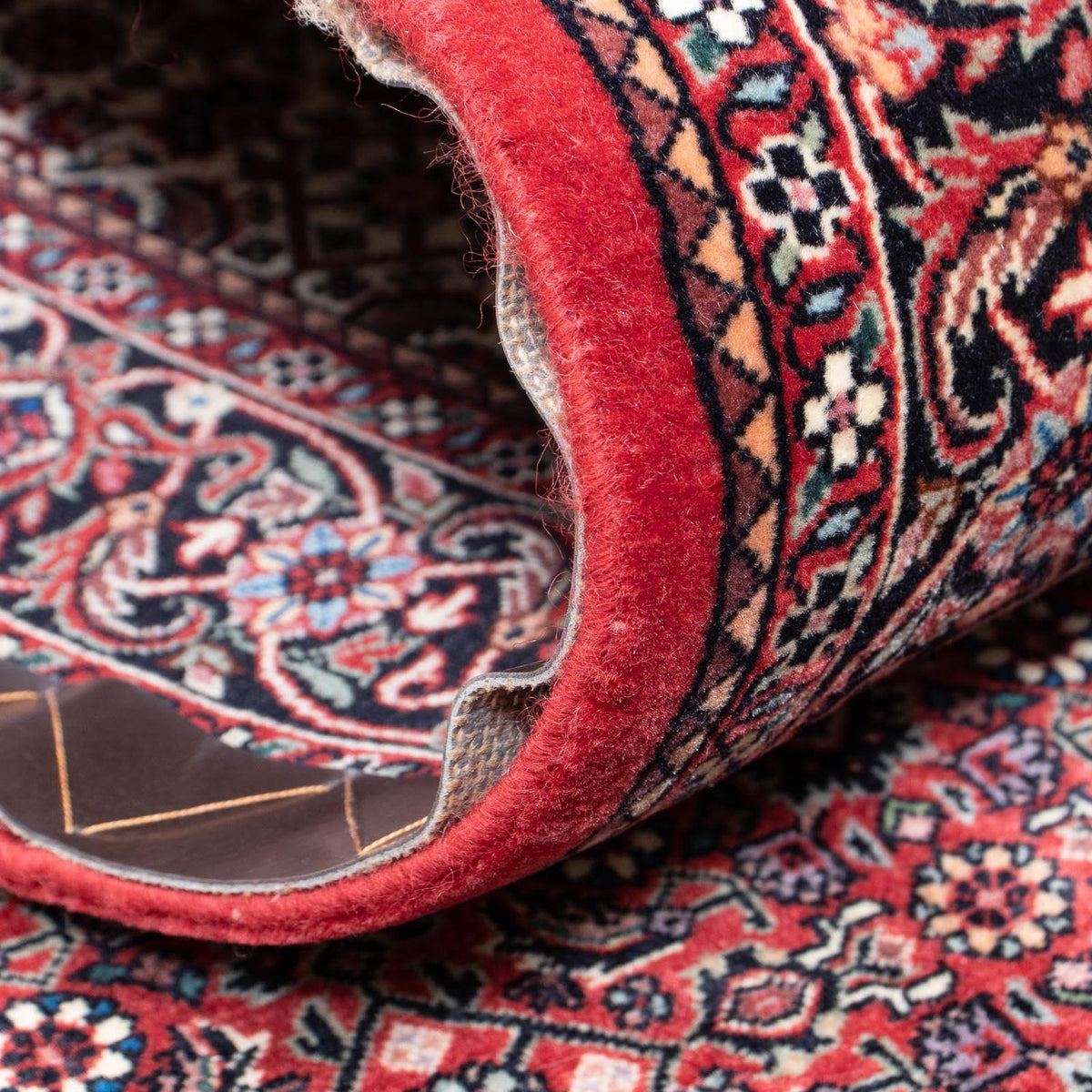 Runner Persisk matta - Bijar - 346 x 82 cm - mörkröd