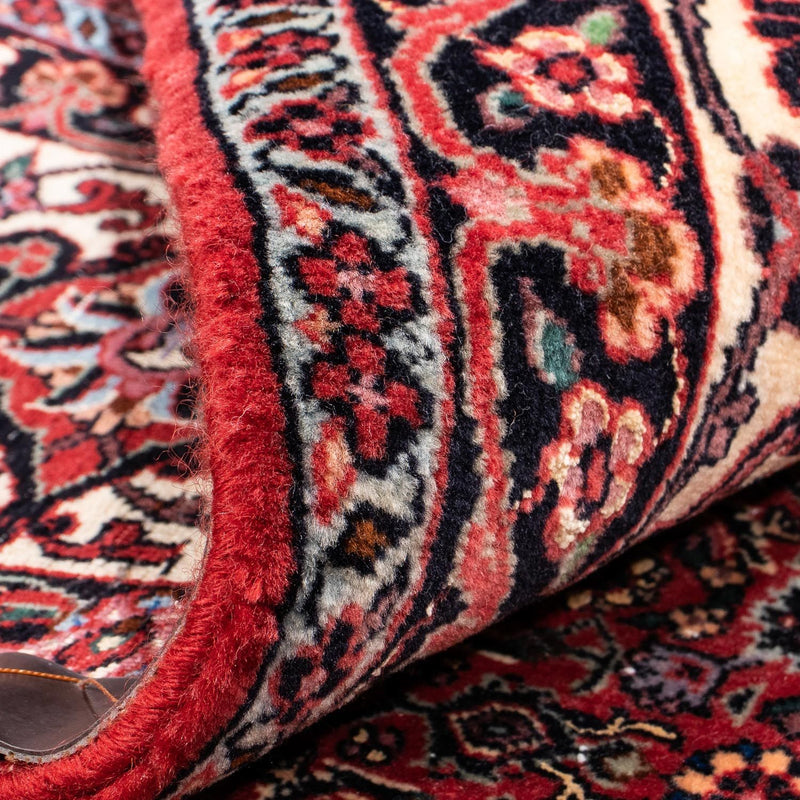 Persisk matta - Bijar kvadrat  - 253 x 253 cm - mörkröd