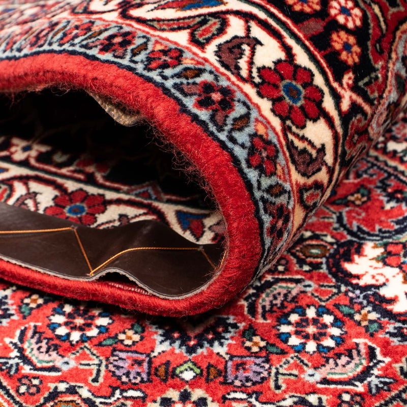 Persisk matta - Bijar - 261 x 206 cm - mörkröd