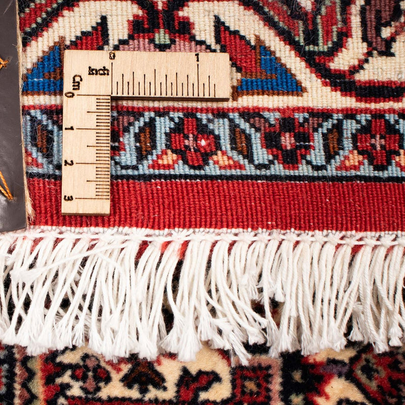 Persisk matta - Bijar - 261 x 206 cm - mörkröd