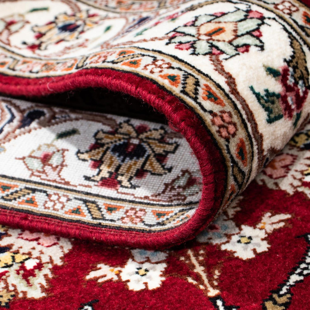 Runner Persisk matta - Tabriz - Royal - 197 x 87 cm - mörkröd