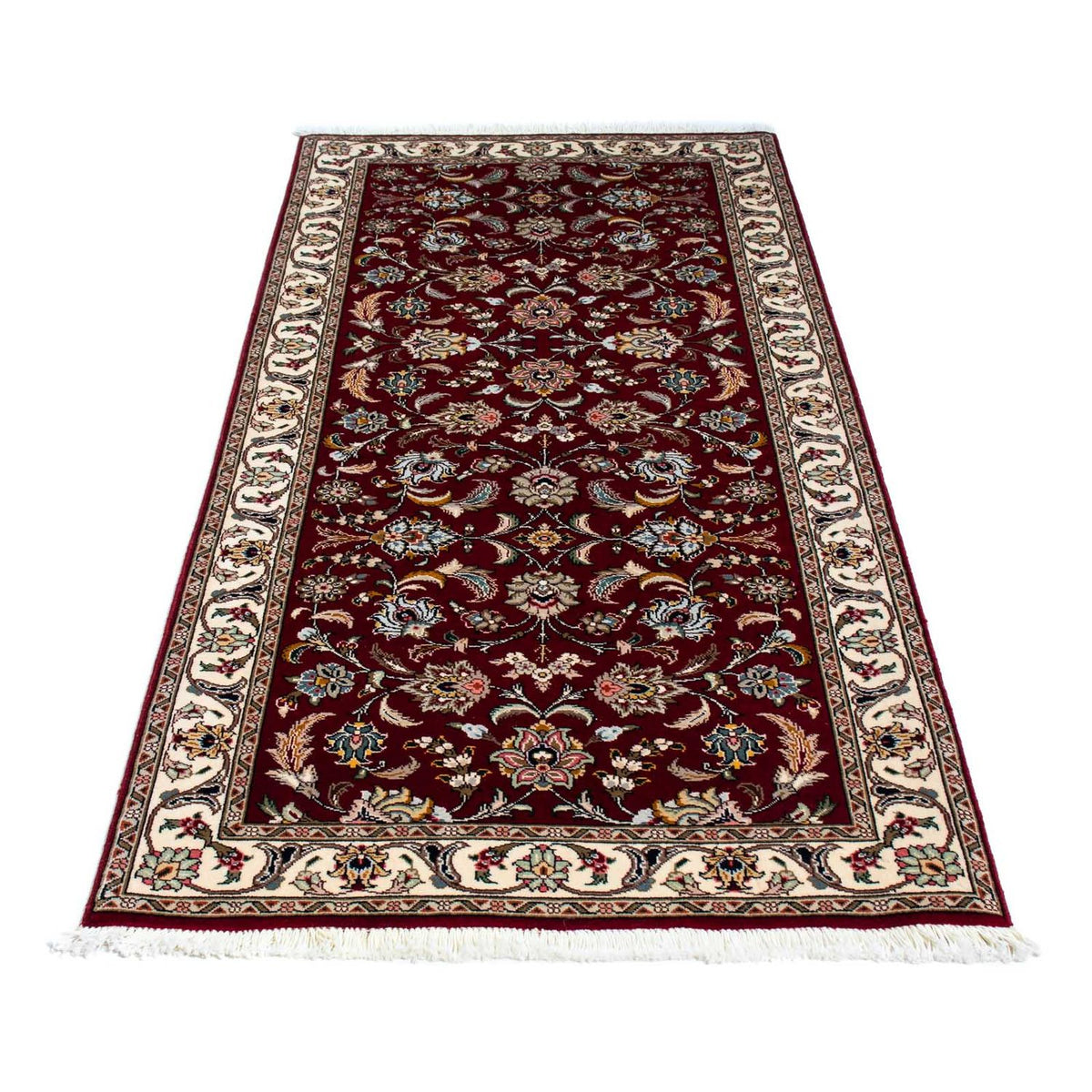 Runner Persisk matta - Tabriz - Royal - 197 x 87 cm - mörkröd