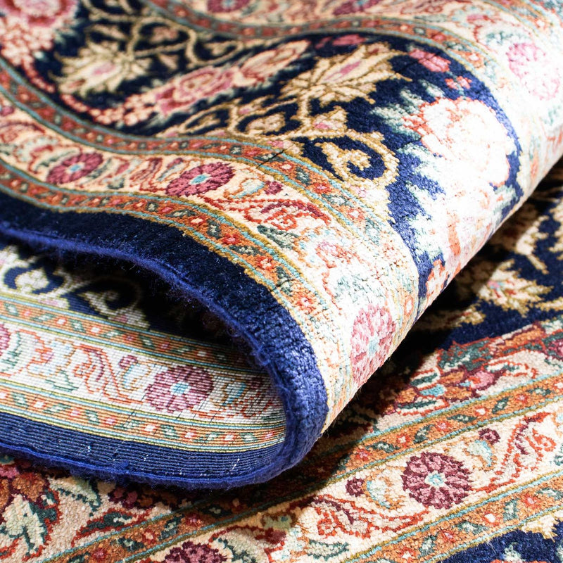 Persisk matta - Ghom - 120 x 79 cm - mörkblå