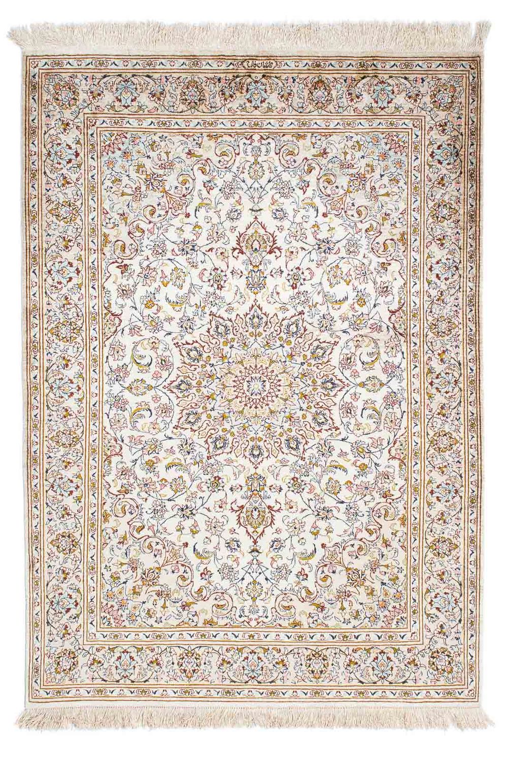 Persisk matta - Ghom - 147 x 100 cm - beige