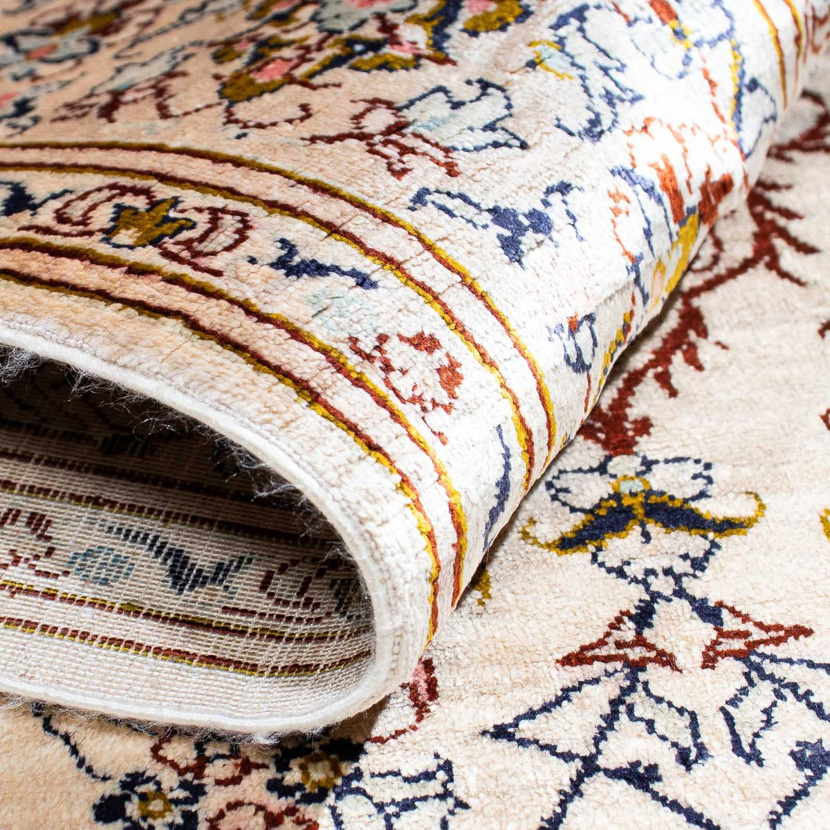 Persisk matta - Ghom - 147 x 100 cm - beige