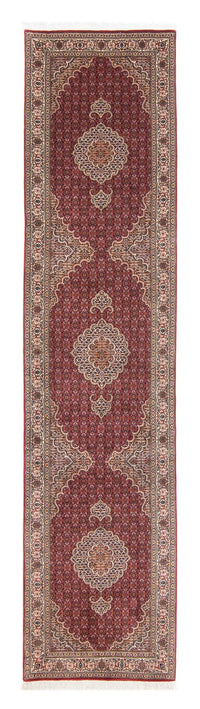 Runner Persisk matta - Tabriz - 351 x 83 cm - mörkröd