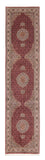 Runner Persisk matta - Tabriz - 351 x 83 cm - mörkröd