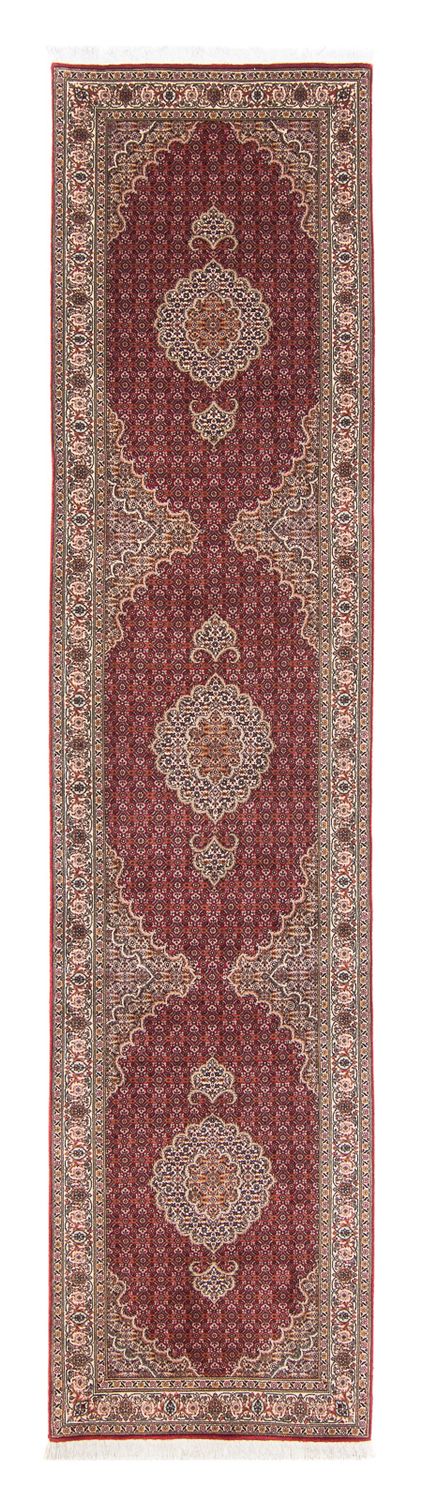 Runner Persisk matta - Tabriz - 351 x 83 cm - mörkröd