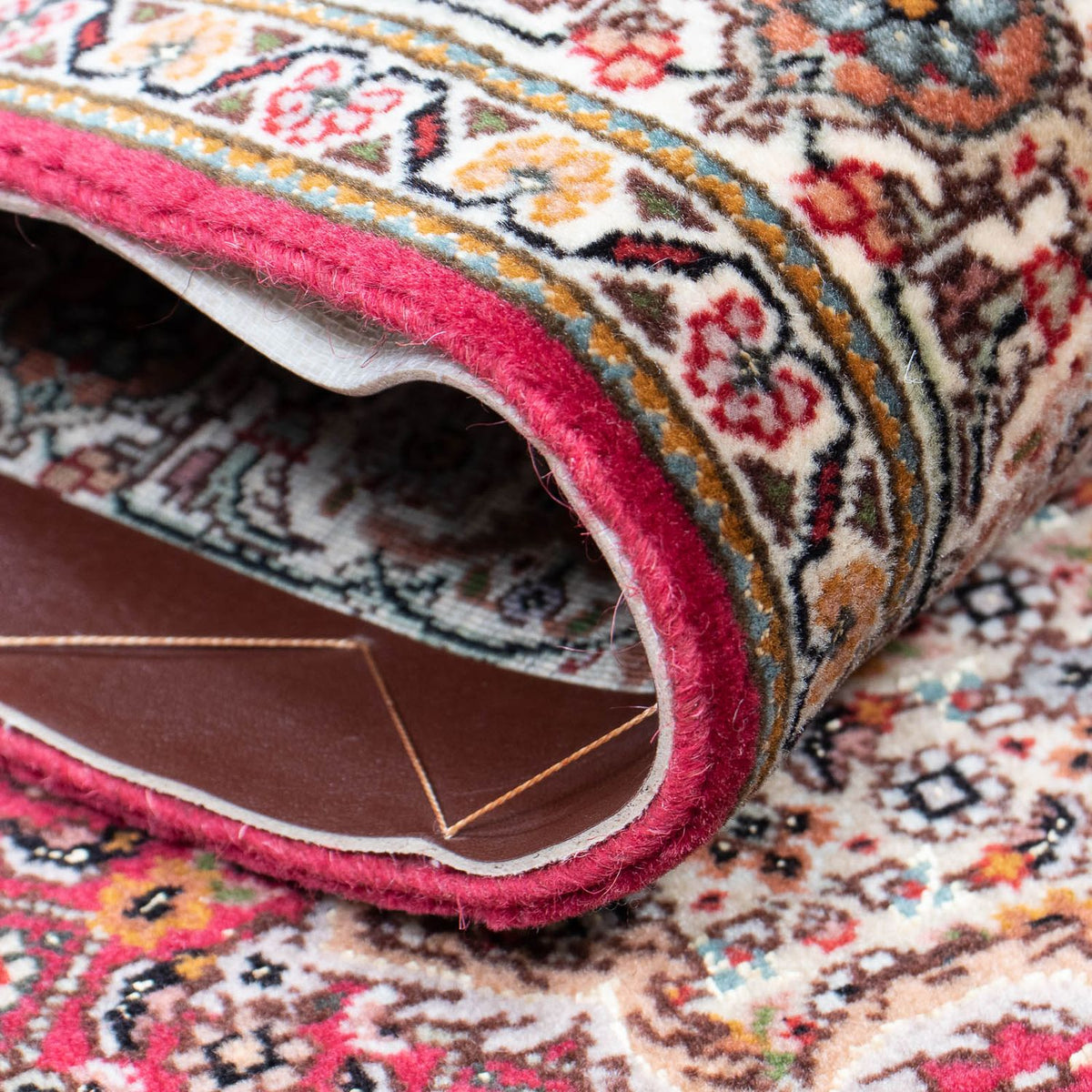 Runner Persisk matta - Tabriz - 351 x 83 cm - mörkröd