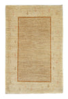 Loribaft Mattan 123x182cm - Perserteppich Wollteppich - Rektangulär / Beige / 123 x 182 cm Rektangulär