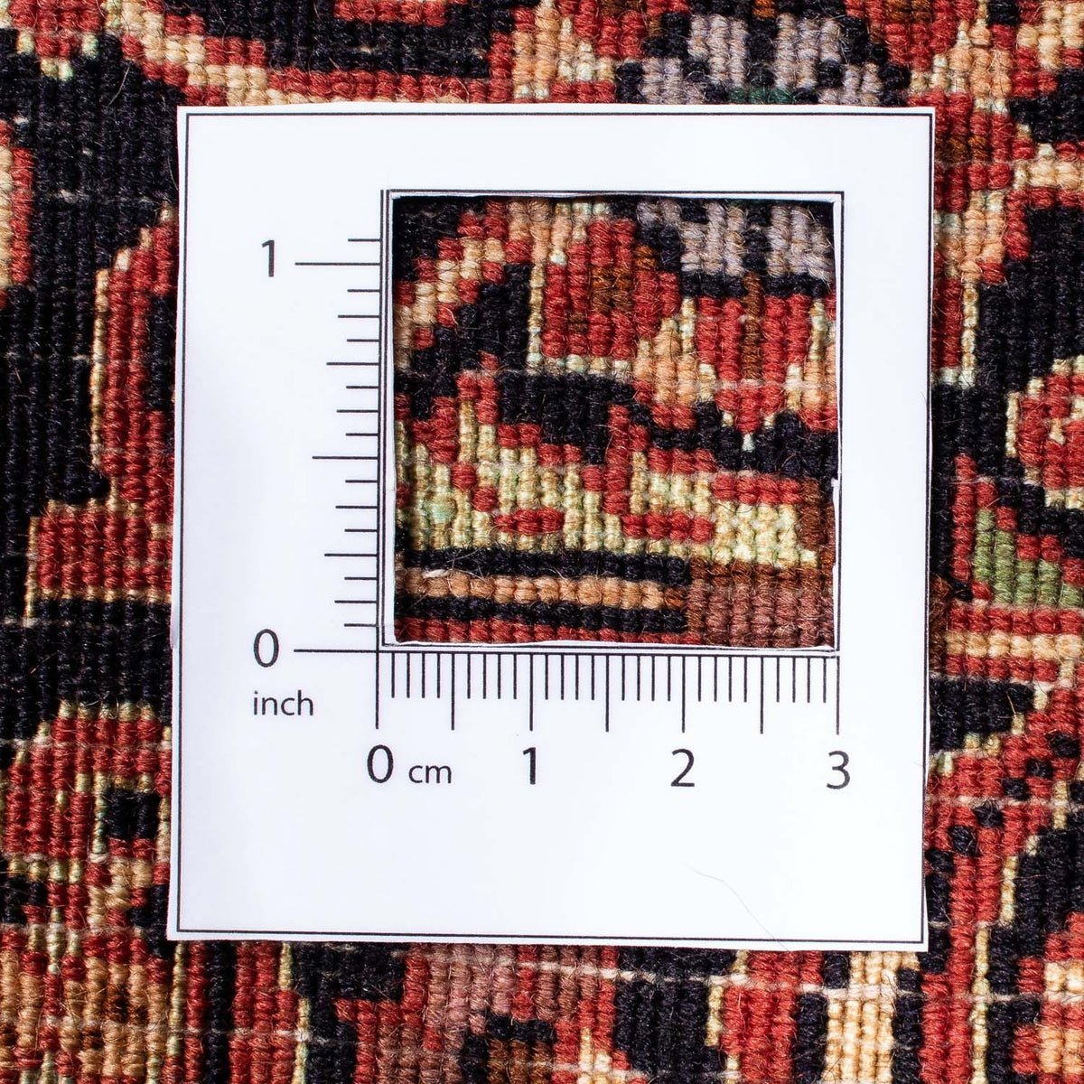 Persisk matta - Bijar - 232 x 170 cm - mörkröd