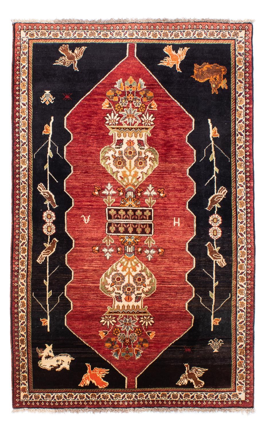 Persisk matta - Nomadic - 202 x 127 cm - mörkblå