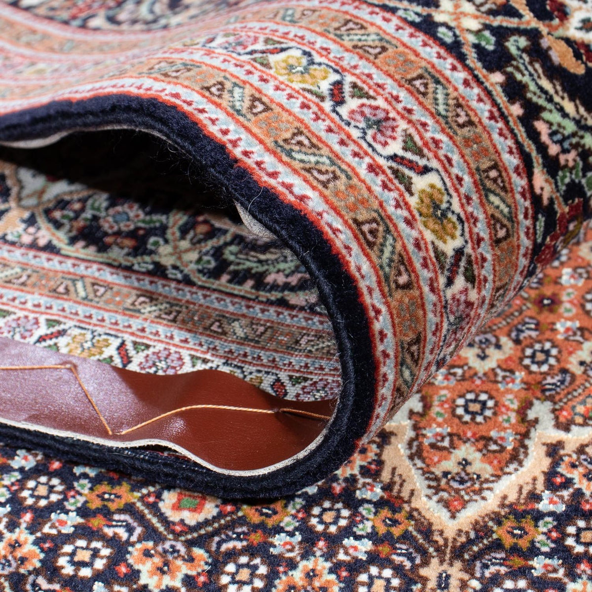 Persisk matta - Tabriz - 303 x 202 cm - mörkbrun