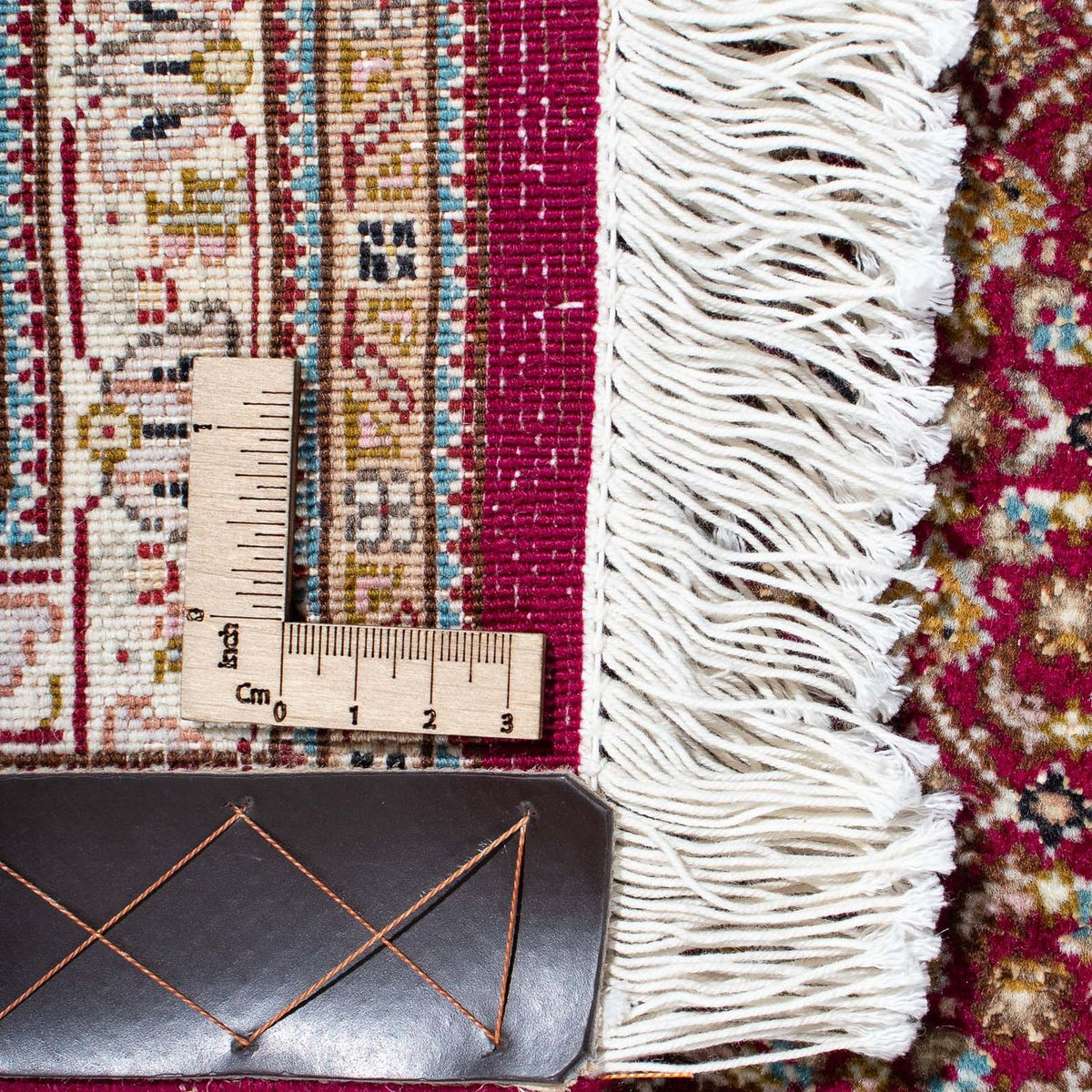 Persisk matta - Tabriz - 308 x 200 cm - mörkröd