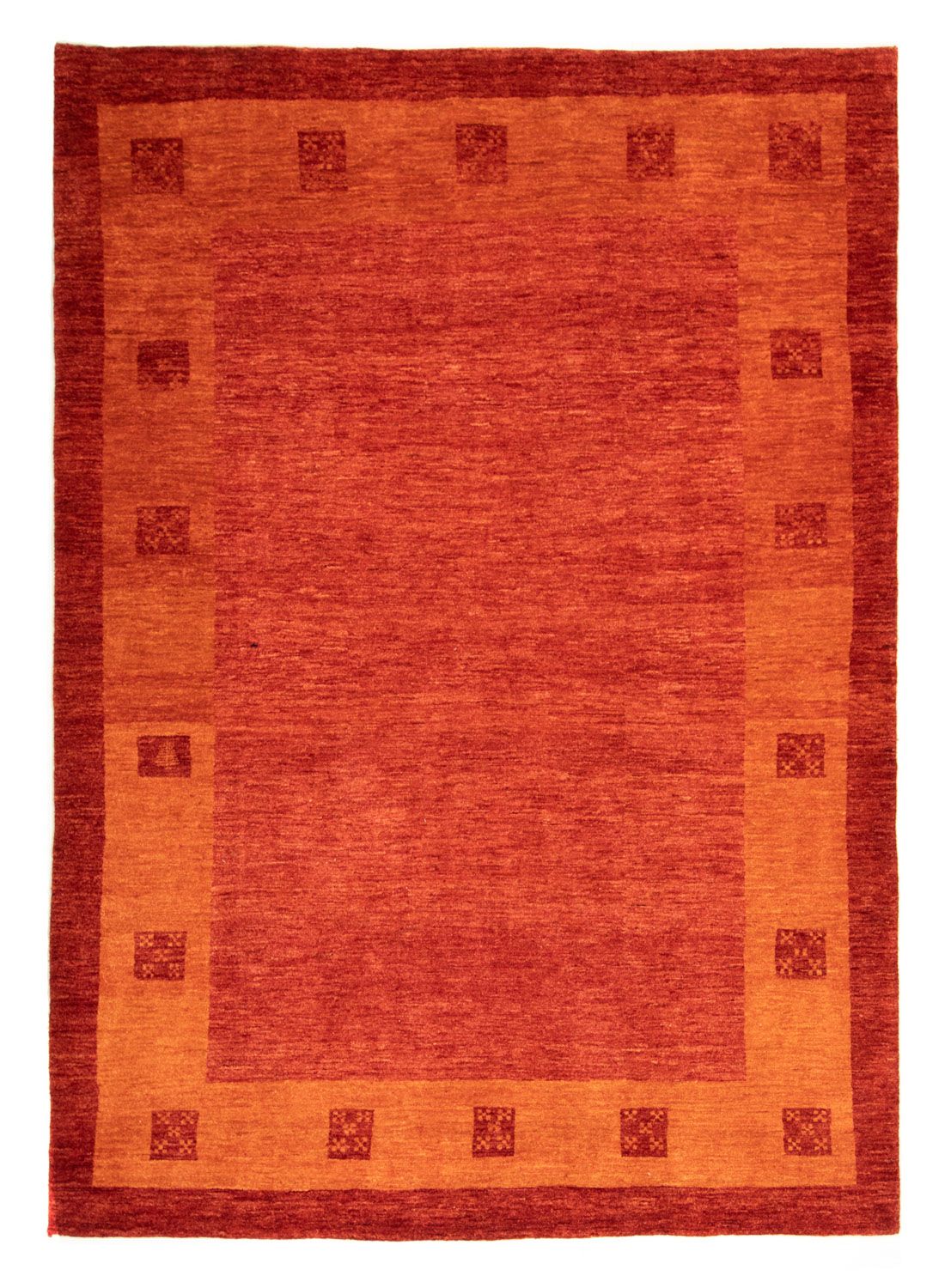 Gabbeh-matta - persisk - 233 x 175 cm - röd