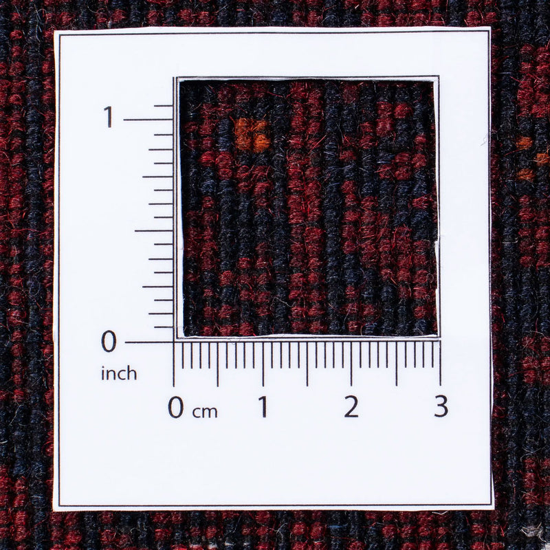 Turkaman-matta - 249 x 160 cm - mörkröd