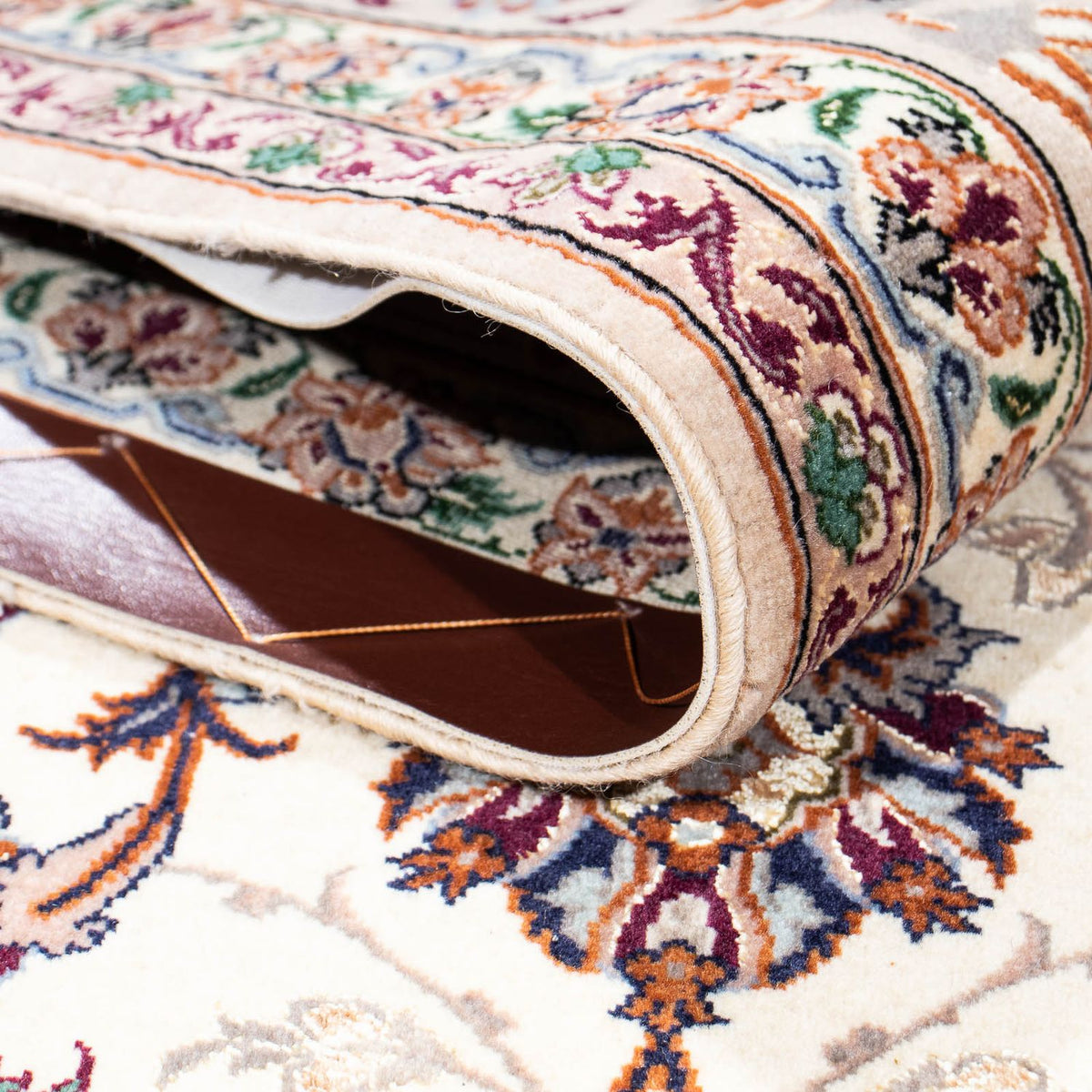 Persisk matta - Isfahan - Premium - 242 x 155 cm - beige