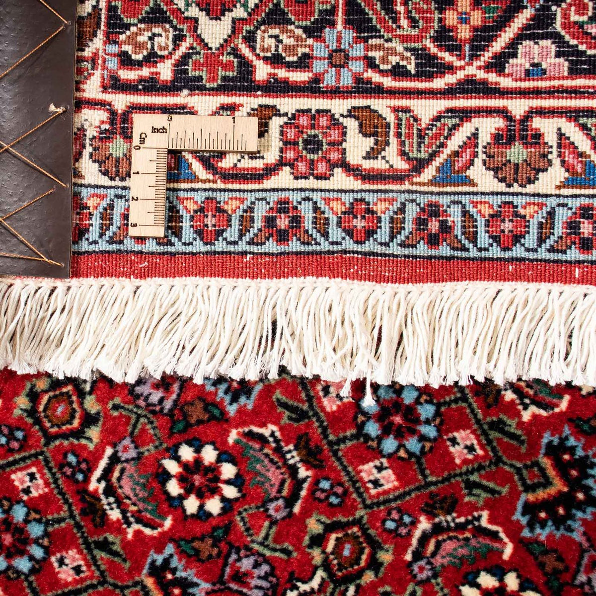 Persisk matta - Bijar - 231 x 170 cm - mörkröd