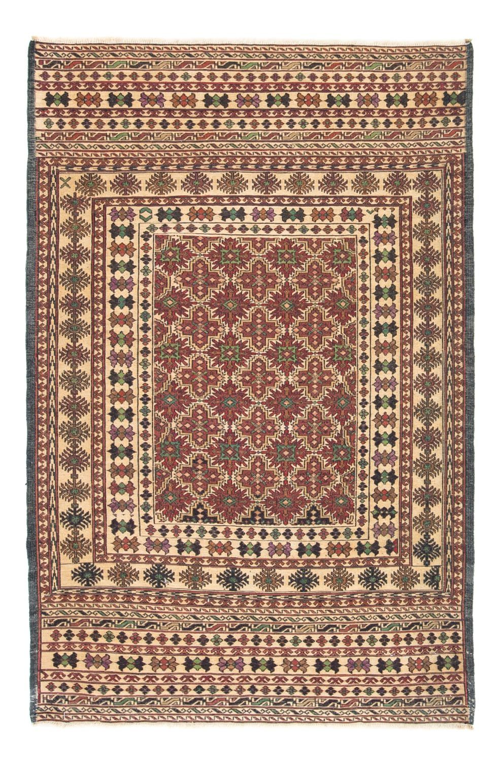 Kelim Carpet - orientalisk matta - 138 x 92 cm - flerfärgad