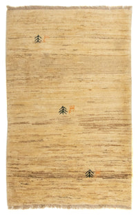 Gabbeh-matta - persisk - 128 x 80 cm - ljusbrun