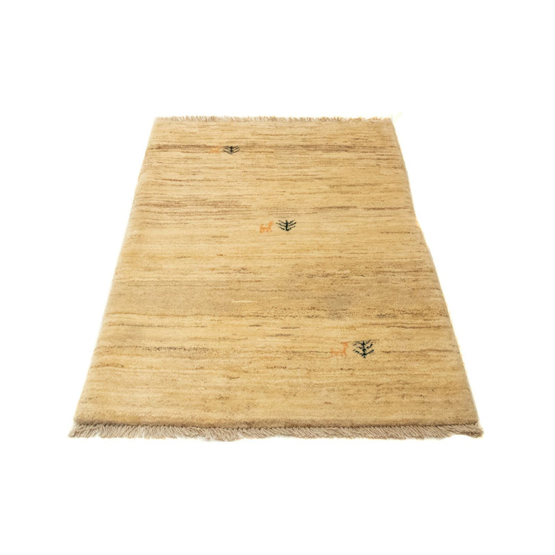 Gabbeh-matta - persisk - 128 x 80 cm - ljusbrun