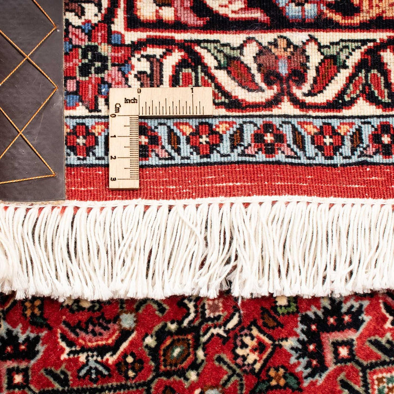 Persisk matta - Bijar - 253 x 202 cm - mörkröd