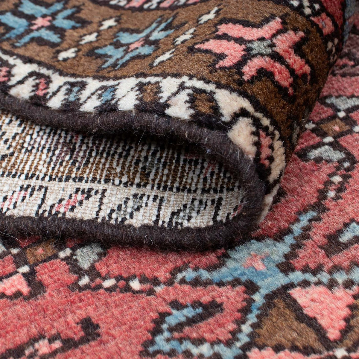 Runner Persisk matta - Nomadic - 304 x 85 cm - mörkröd