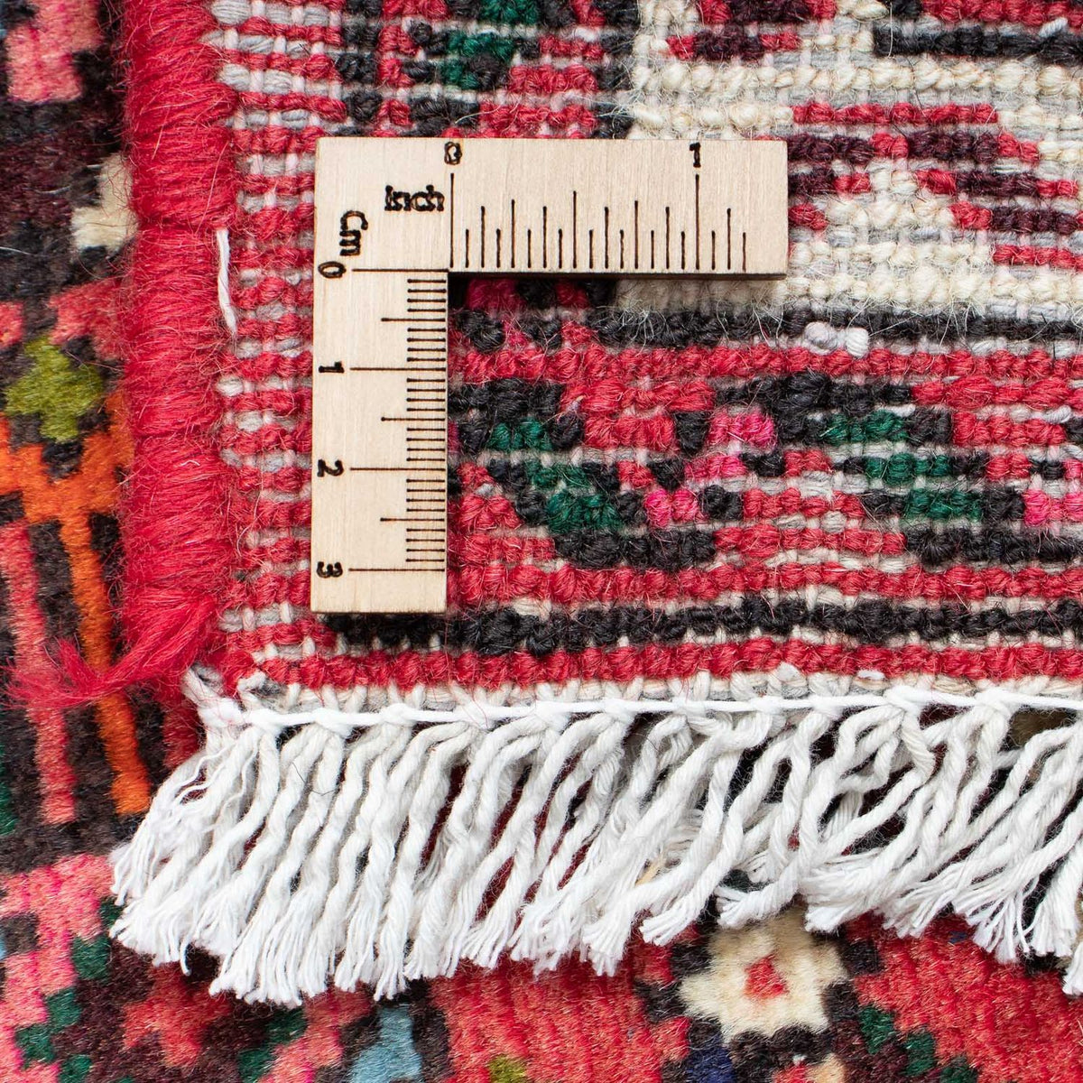 Runner Persisk matta - Nomadic - 195 x 70 cm - mörkröd