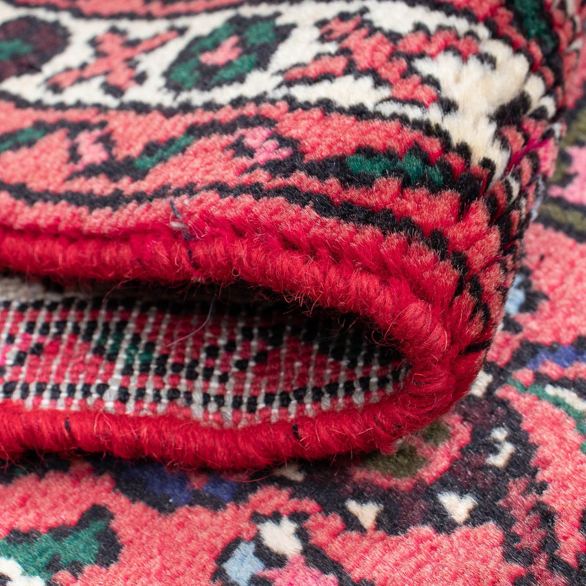 Runner Persisk matta - Nomadic - 185 x 62 cm - mörkröd